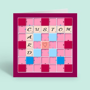 Spersonalizowana karta do gry w Scrabble