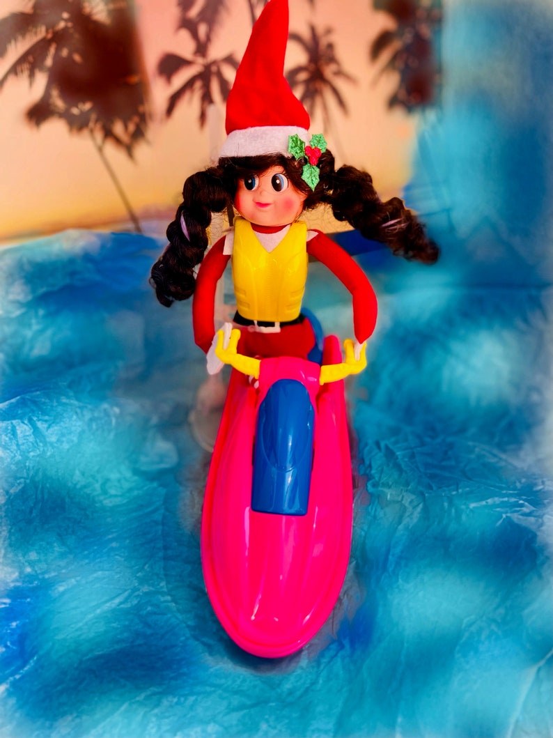 Elf Miniature Jet Ski Elf Props Elf Water Toy 12 Inch Doll Prop Easy