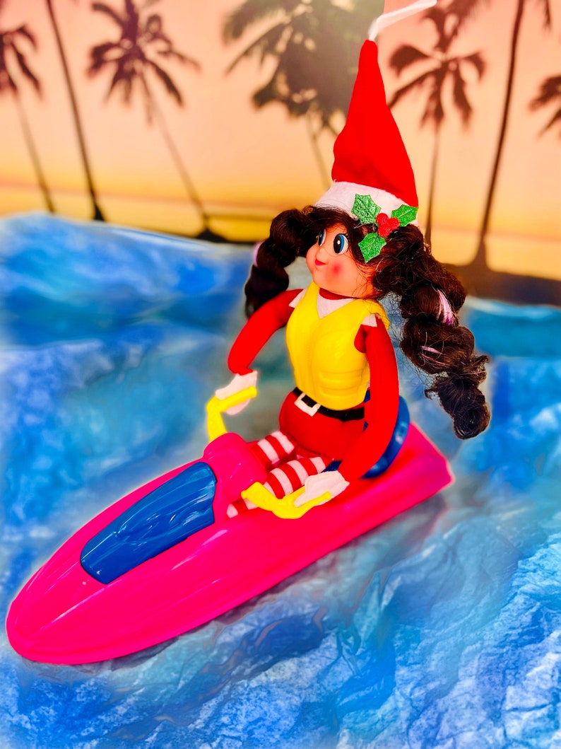 Elf Miniature Jet Ski Elf Props Elf Water Toy 12 Inch Doll Prop Easy