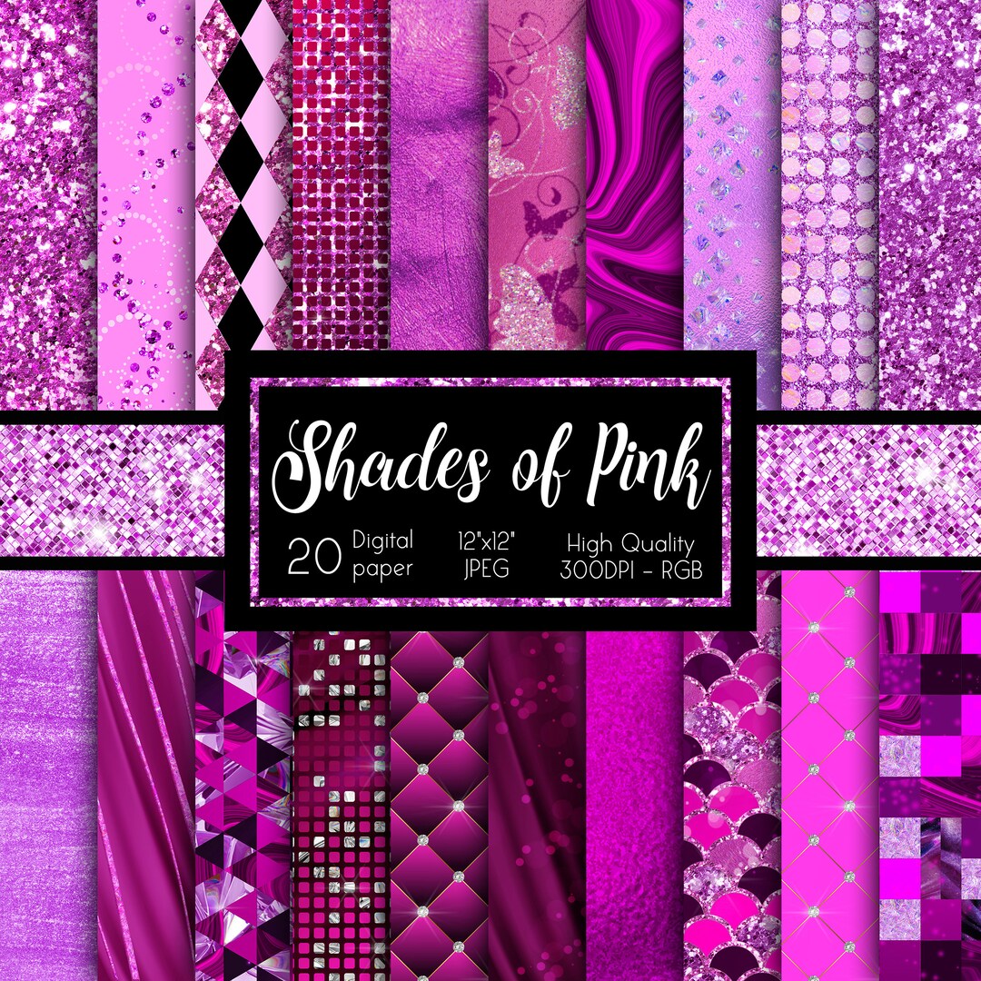 Shades of Pink Luxury Digital Paper, Abstract Texture Scrapbook Paper ...
