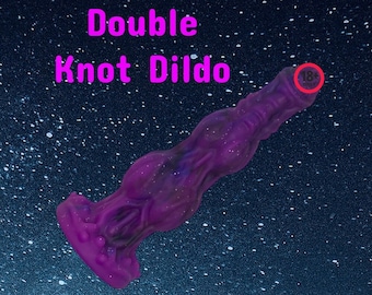Knot Dildo, Knotted Fantasy Dildo, Double Knot Sex Toy, Furry Dildo, Adult Fantasy Toy, Silicone Dildo, Dragon Dildo