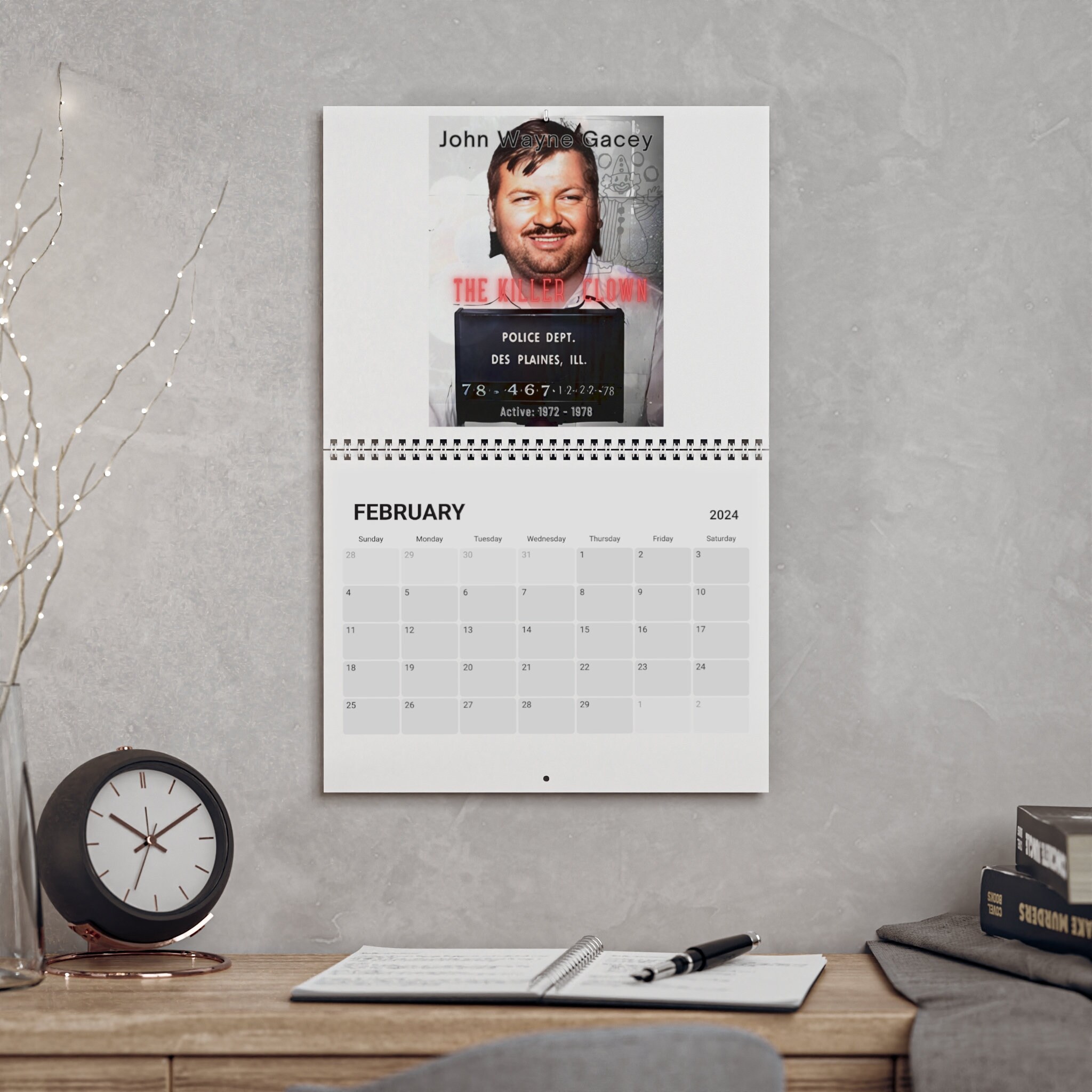 Serial Killers Calendar 2024 - Etsy