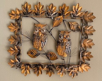 Vintage Owls Metal Wall Hanging Por una corporación de regalos. Hong Kong
