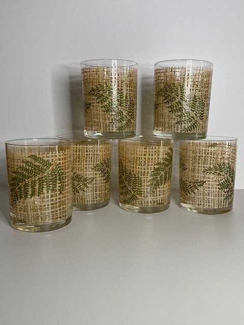 60’s vintage glass Lot of 4 Libbey # 23386 Knob Hill Old Fashioned Glasses 3 1