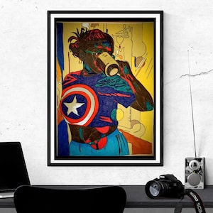 Art Print of Valiant Girl | Decor for Wall | Birthday Gift | Graduation | House Warming Gift | Gifts for Her