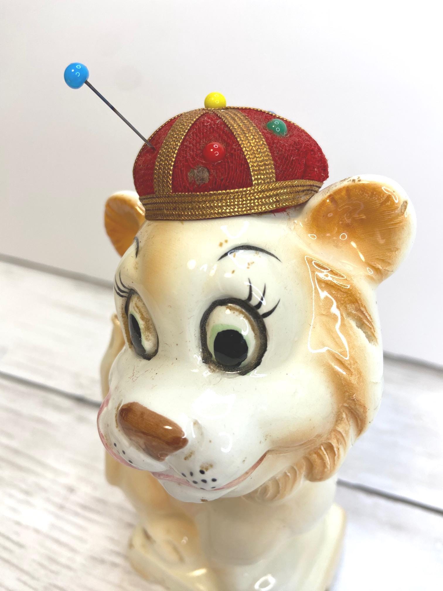 ビンテージNorleans製 Big eye Lion置物 陶器 ライオン ビンテージNorleans製 Big eye Lion置物 陶器 ライオン