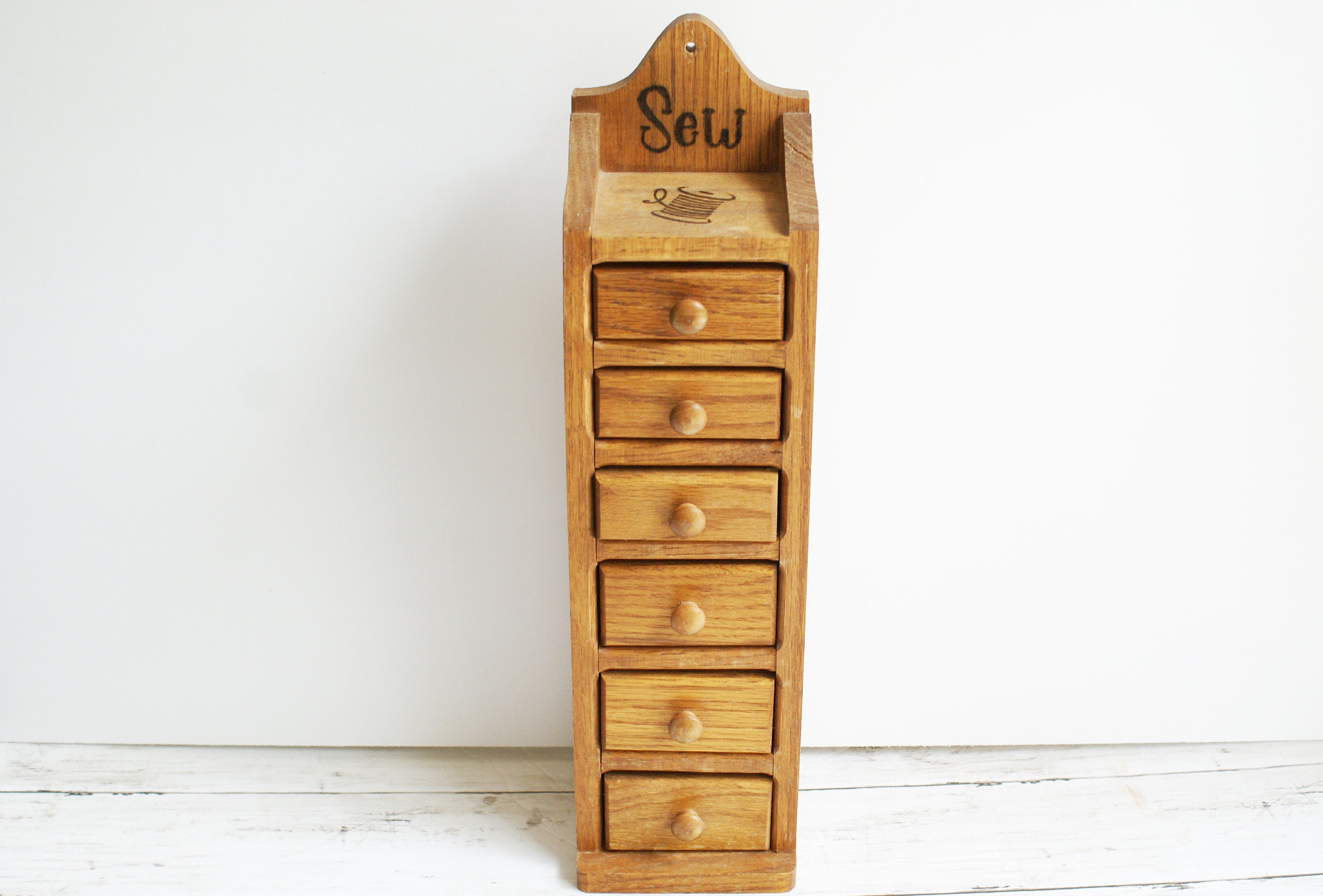 Vintage Sewing Notions Storage Drawers 6 Drawer Notions Etsy