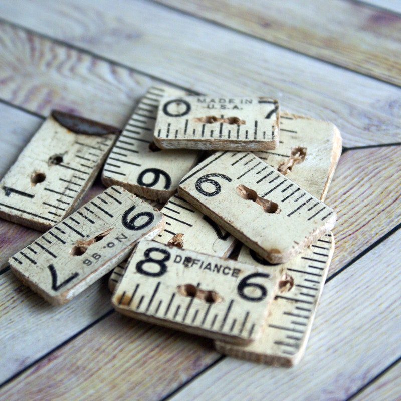 Vintage Wooden Ruler - Etsy
