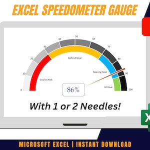 Speedometer Gauge Excel Template