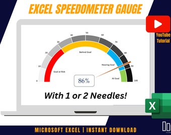 Speedometer Gauge Excel Template