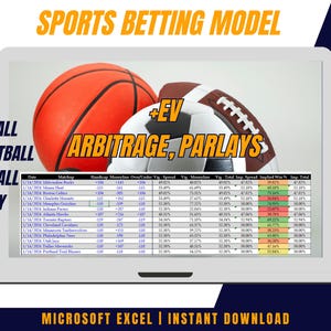 Comprehensive Basic Sports Betting Model | Expected Value, Parlay, Arbitrage | Excel + Google Sheets