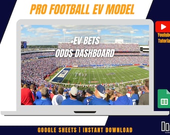 Pro Football Dynamic Expected Value Sports Betting Model + Odds Dashboard! - Google Sheets