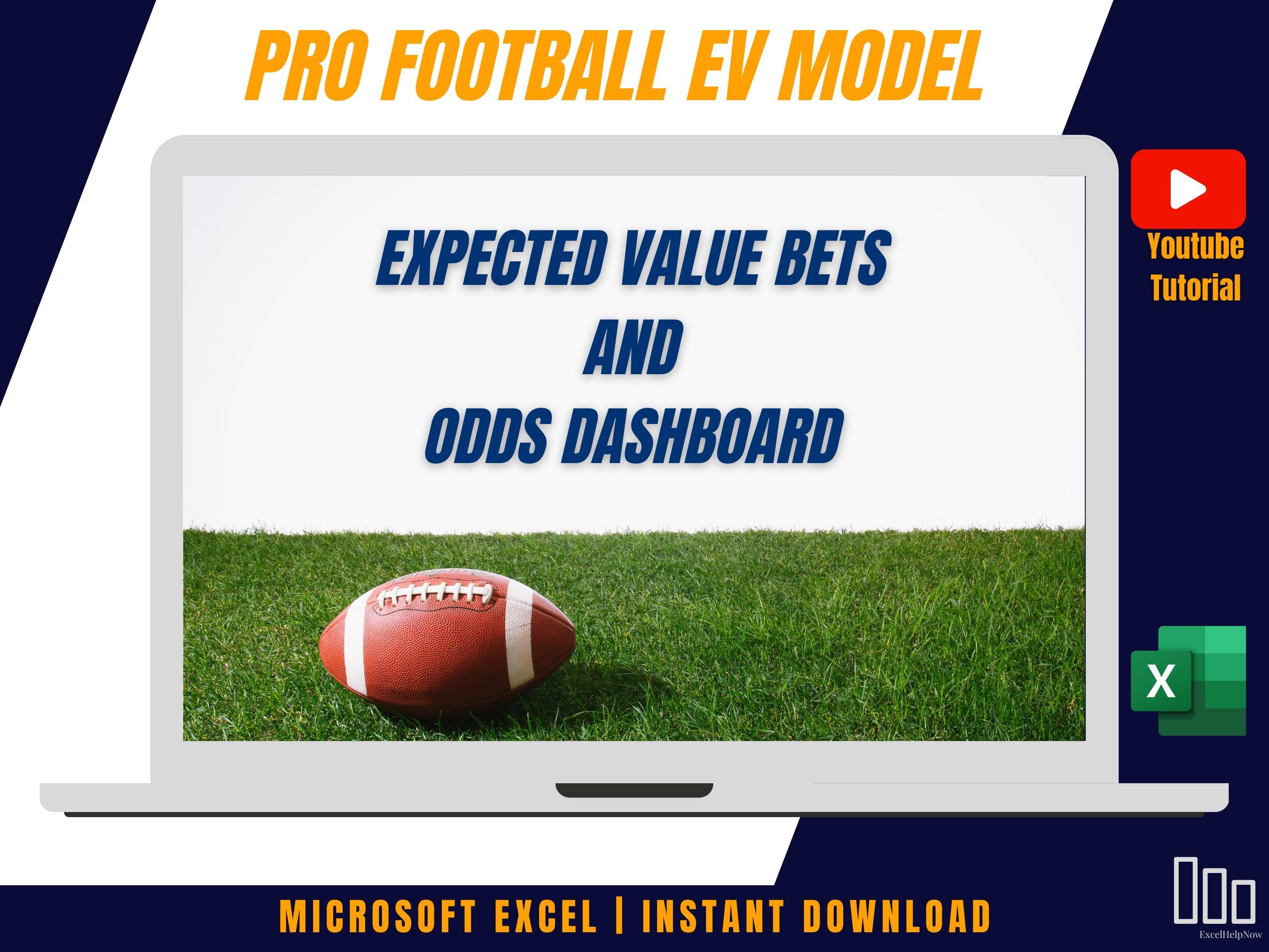 Pro Football Dynamic Expected Value Sports Betting Model + Dashboard | Copy and Paste Sharp Odds!