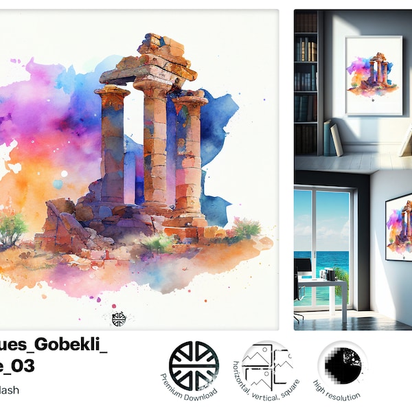 Gobekli Tepe étincelant illuminé, peinture délicieuse fastueuse, jeune incroyable tendance engageant Téléchargement numérique joyeux