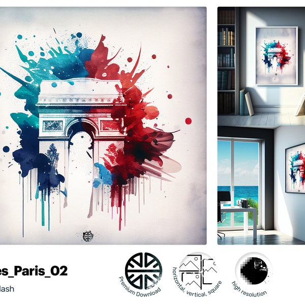 Relaxed Splashy Paris, Adorable Charming Metal print, Radiant Fun Zippy Nurturing Xtraordinary Graffiti Art