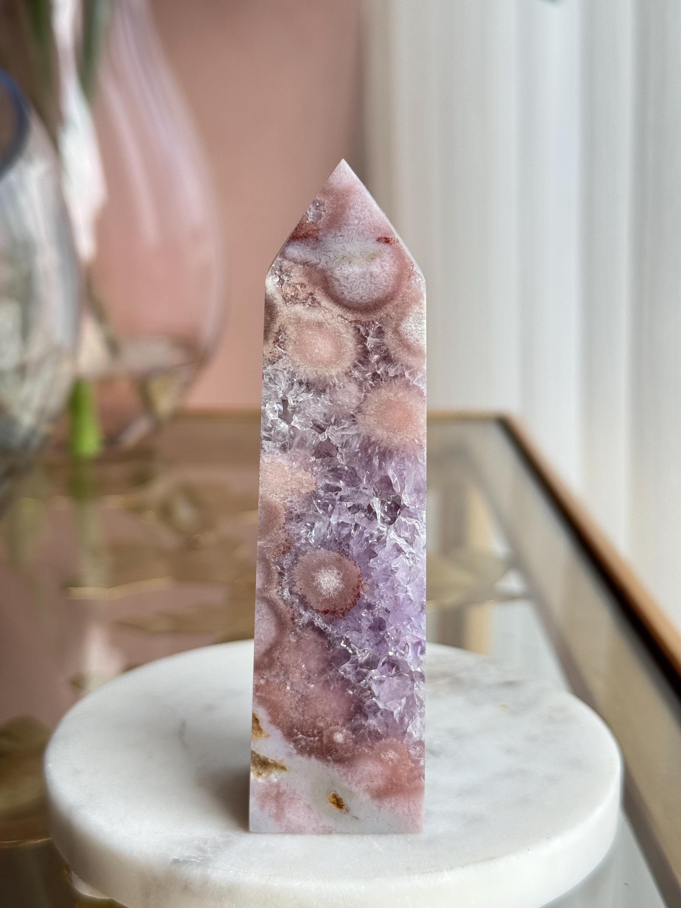 Pink Crystal Tower - Etsy