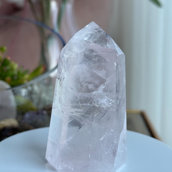 Beautiful Brazilian Rose Quartz Tower