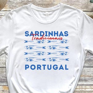 Sardine Shirt, Fisherman Aesthetic, Portuguese Sardines Tee, Comfort Colors, Lisbon, Nautical Fishing, Portugal Souvenir, Coastal T-Shirts