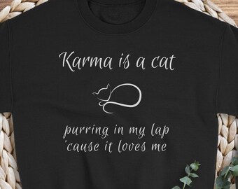 Karma Is A Cat Shirt, Cat Lover Shirt, Midnight Shirt, Karma Sweater, Taylor Swiftie Merch, Taylor Swiftie Shirt, Cat Sweatshirt,