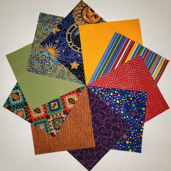 Pair of Squares 100 Cotton Precut Quilting Fabric Etsy