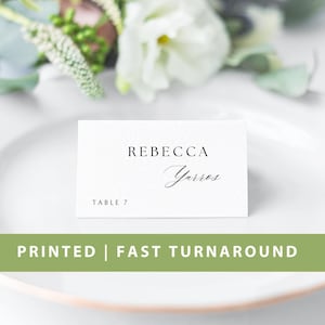 Modern Minimalist Place Cards, Wedding Place Cards, Printed Place Cards, Table  Custom Wedding Card, Dinner Table Card
