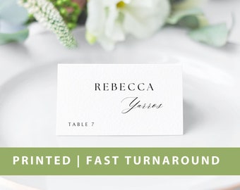 Segnaposto per matrimonio personalizzati STAMPATI: segnaposto pieghevoli per tavoli da pranzo, segnaposto a tenda