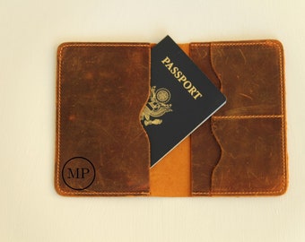 Leather Passport Holder,genuine Leather Personalized Passport Case
