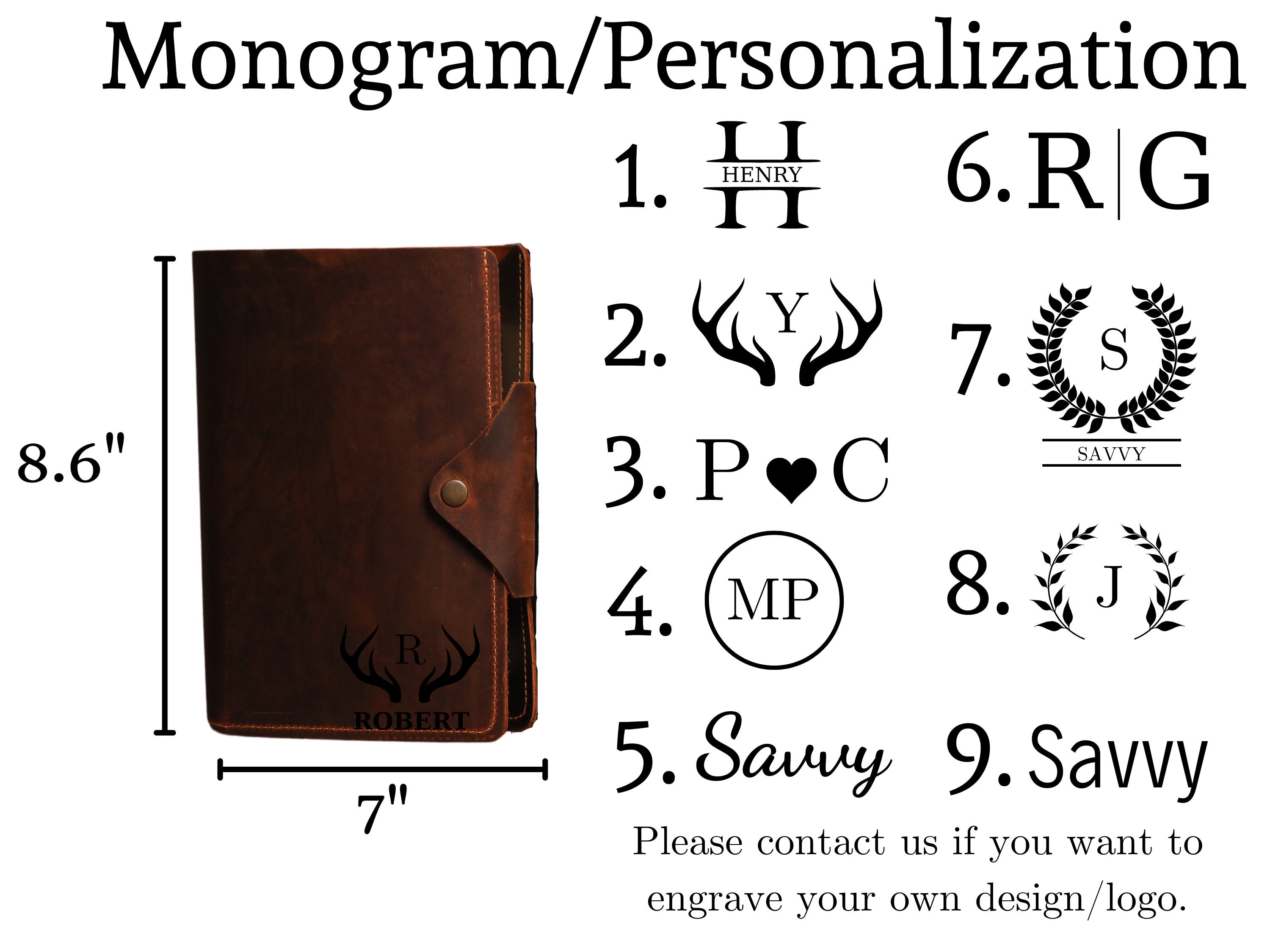 Leather Folder Organizer, Leather Padfolio A5, Engraved Portfolio