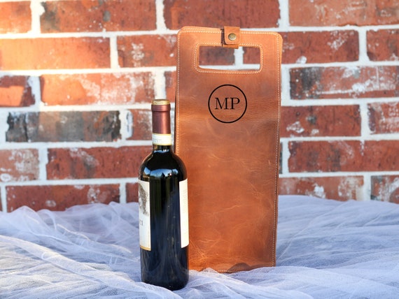 Double Wine Leather Carrier Personalized Wine Bag Engraved Wine Case Genuine Leather Wine Tote Custom Wine Bag Handmade Wine Lover Gift Etsy