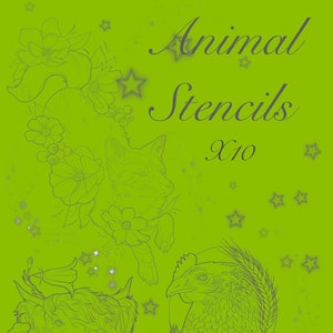 Animal Stencils, Procreate, Tattoo ideas, Stamps