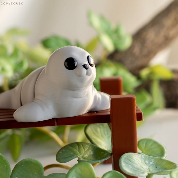 Articulated Baby Seal | Fidget Seal | Desktop Figurine