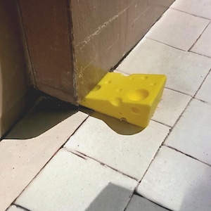 Cheese Wedge Door Stop: Novelty 3D Printed Door Stopper