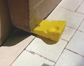 Cheese Wedge Door Stop | Fun Door Stop | Piece of Cheese Door Stop | 3D Printed