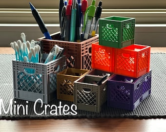 Mini Crate | Mini Organizer | Milk Crate | Fun Crate | Custom Crates