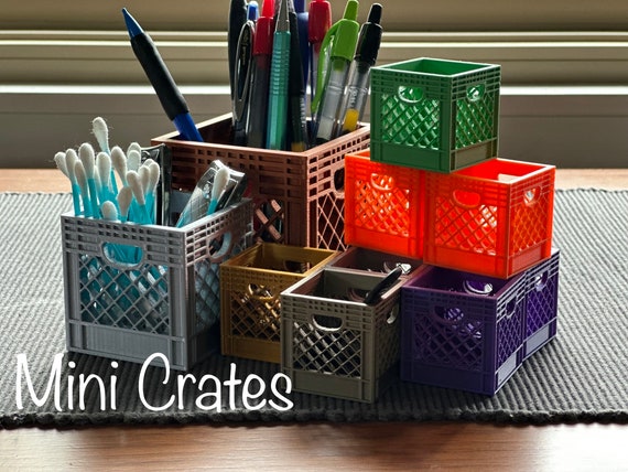 Mini Crate Mini Organizer Milk Crate Fun Crate Custom Crates 