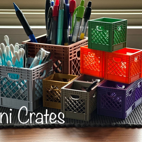 Mini Crate | Mini Organizer | Milk Crate | Fun Crate | Custom Crates