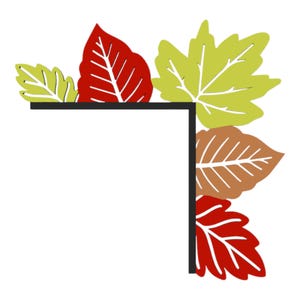 Fall Leaves Door Corner | Halloween Decoration | Home Decor