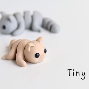 Articulated Tiny Baby Cat | Fidget Figurine | Desktop Figurine