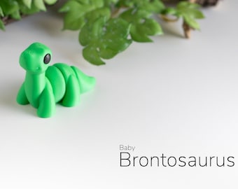 Articulated Baby Brontosaurus | Fidget Figurine | Desktop Figurine