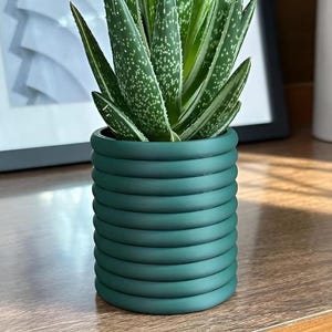 Poppy Planter with Hidden Drip Tray | Mod Planter | Indoor Planter