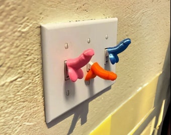 4-Pack Novelty Gag Gift - Penis Cap Covers For Standard Light Switches 6 thumbnail image