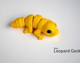 Articulated Baby Leopard Gecko | Fidget Gecko | Desktop Figurine