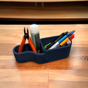 Rope Desktop Organizer: 3D Printed Country Charm Pencil Holder