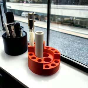 Elegant ScentBird Holder | Luxe ScentBird Display| Compact ScentBird Organizer | 3-Tiered Round Holder | ScentBird Vials | ScentBird Case