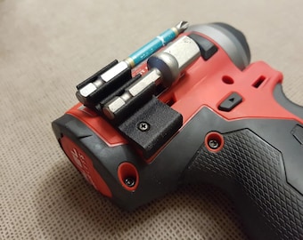 Milwaukee Impact Driver Bit Holder - 3D Printed Attachment for 1/4 Inch Bits