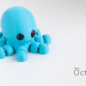 Articulated Baby Octopus | Fidget Toy | Desktop Toy