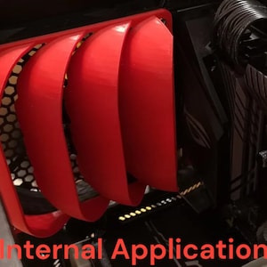 Internal 140mm PC Fan | High Flow | PC Fan Scoops | PC Fan Intake Diverter |  Fan Duct