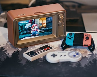 Premium Retro Switch TV Console | Deluxe Retro Switch Dock | OLED | Father & Son Company | Made In USA | Free Shipping