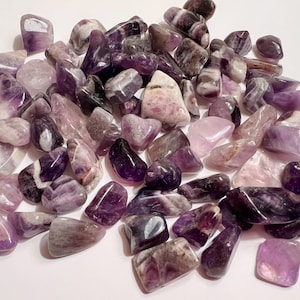 Tumbled Amethyst Stone: Small Polished Natural Crystals (0.5-1.25 inch)