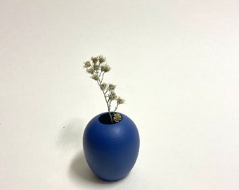 Mini Bud Vase - Matte Blue